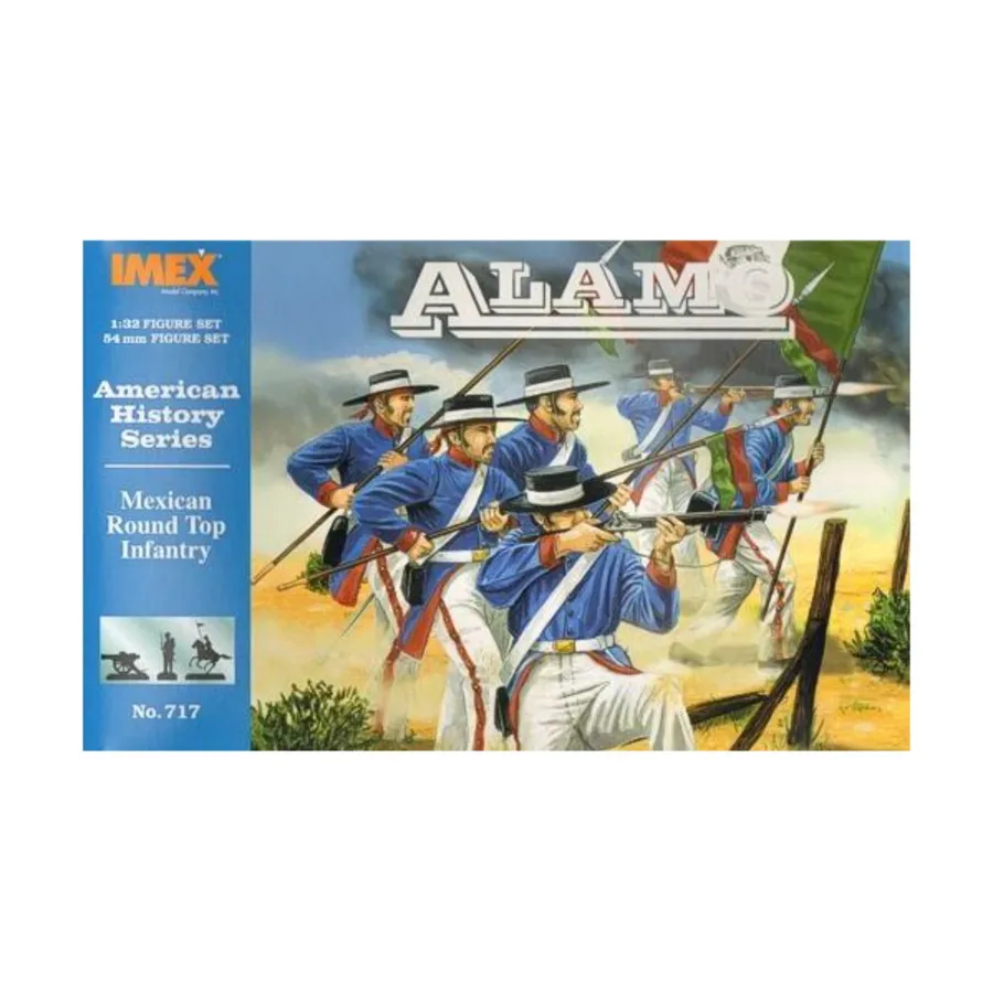 

Аламо — мексиканская пехота с круглым верхом, American History Series (1:72)