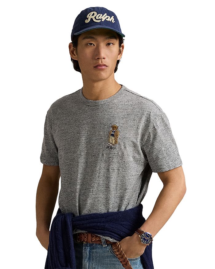 

Классическая футболка Polo Bear из слабжерси Polo Ralph Lauren, серый
