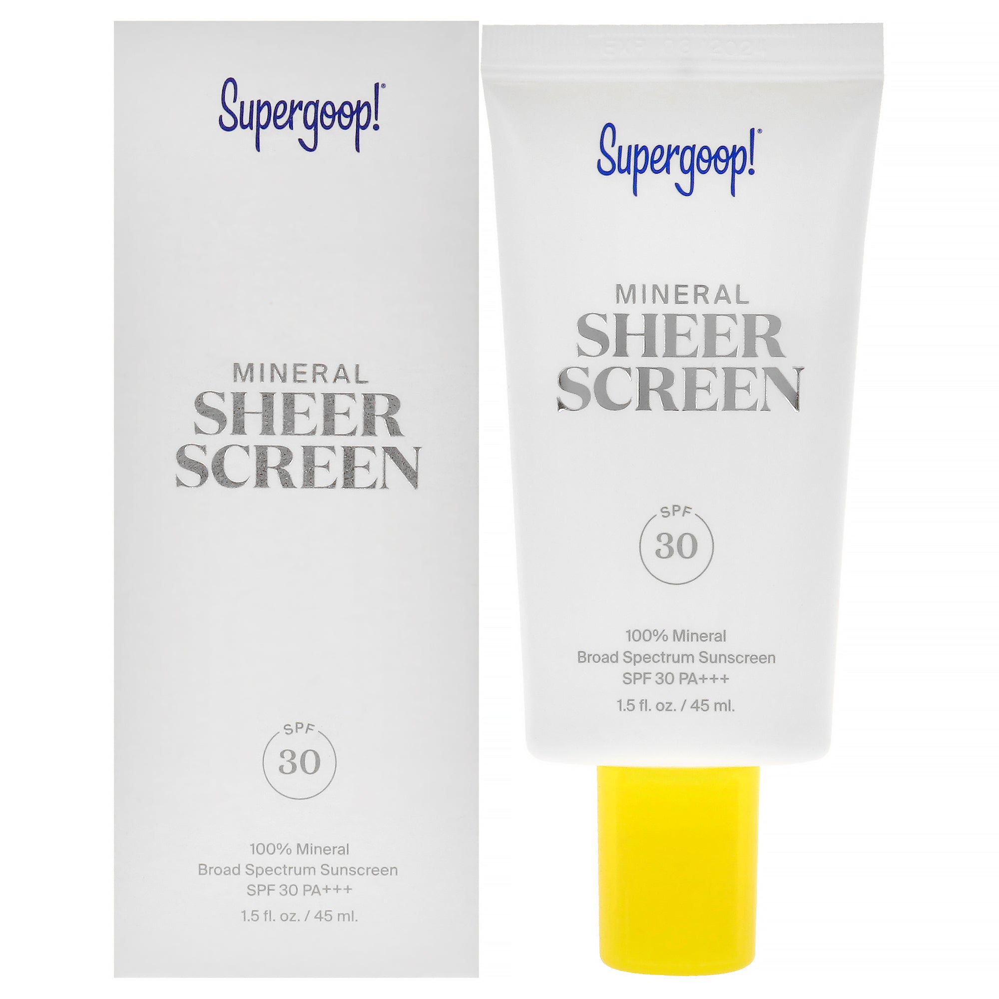 

Минеральный солнцезащитный крем Supergoop SPF 30 для женщин - 42 г, прозрачный