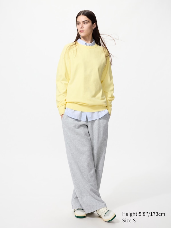 Моющийся хлопковый джемпер с круглым вырезом Uniqlo, 03 grey — фото 3