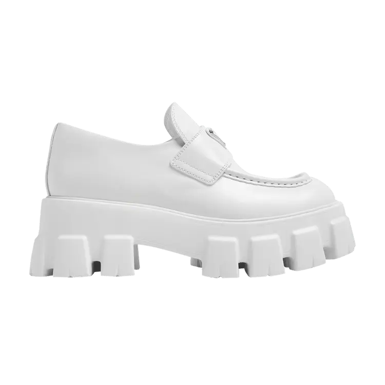Лоферы Prada Wmns Monolith Loafer 'White', белый