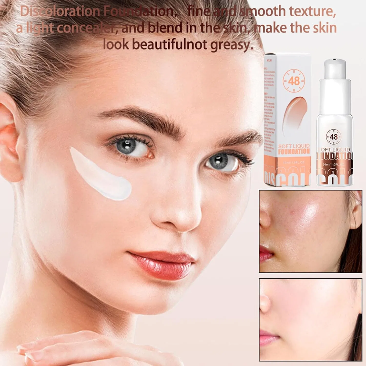 Тональное средство Color Change Foundation No Brand, 1 шт, L563# — фото 2