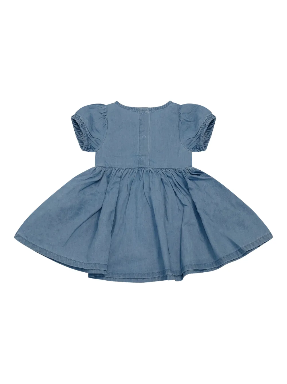 Платье с короткими рукавами и вышивкой Stella Mccartney Kids, синий — фото 2