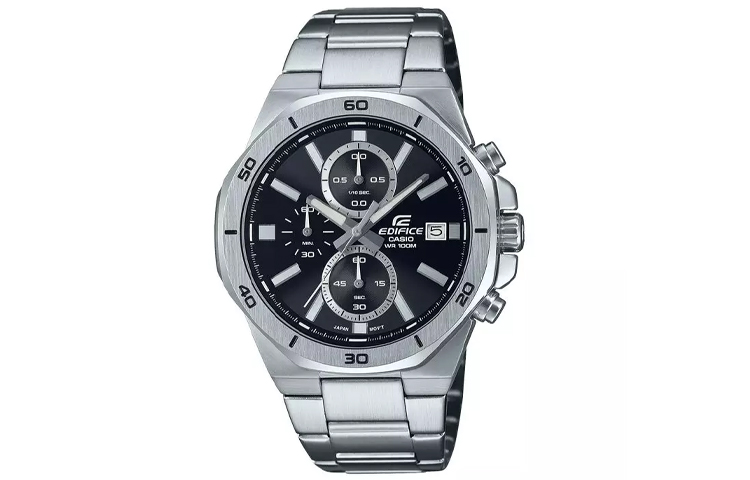 

CASIO Часы Men EDIFICE Black Watch EFV-640D-1A, Black Dial