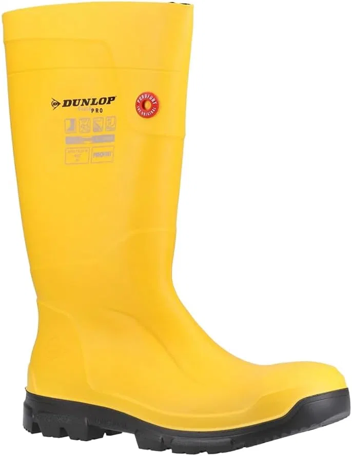 Ботинки Dunlop Purofort Fieldpro Wellington, Yellow / Black