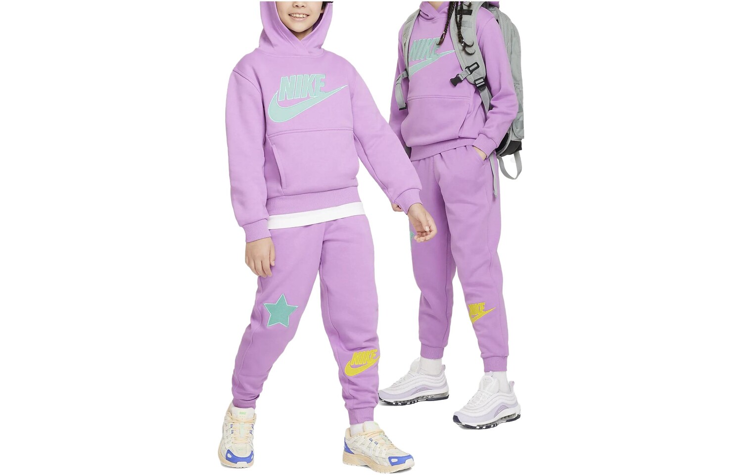 

Детские трикотажные спортивные штаны Nike, цвет Purple