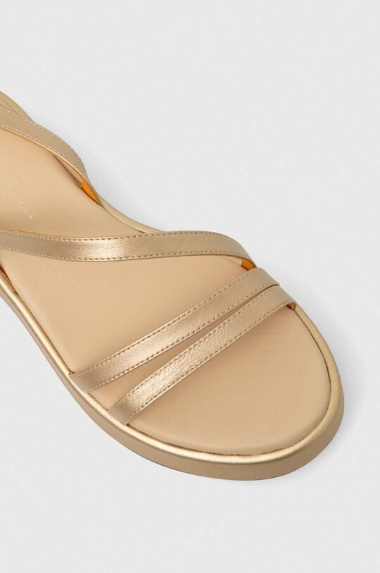 Кожаные сандалии TH STRAP GOLD PLATFORM Tommy Hilfiger, золотой — фото 4