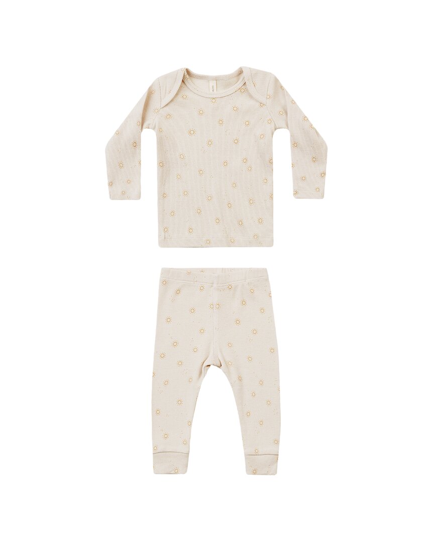 

Комплект из футболки и леггинсов Quincy Mae Ribbed, цвет multi