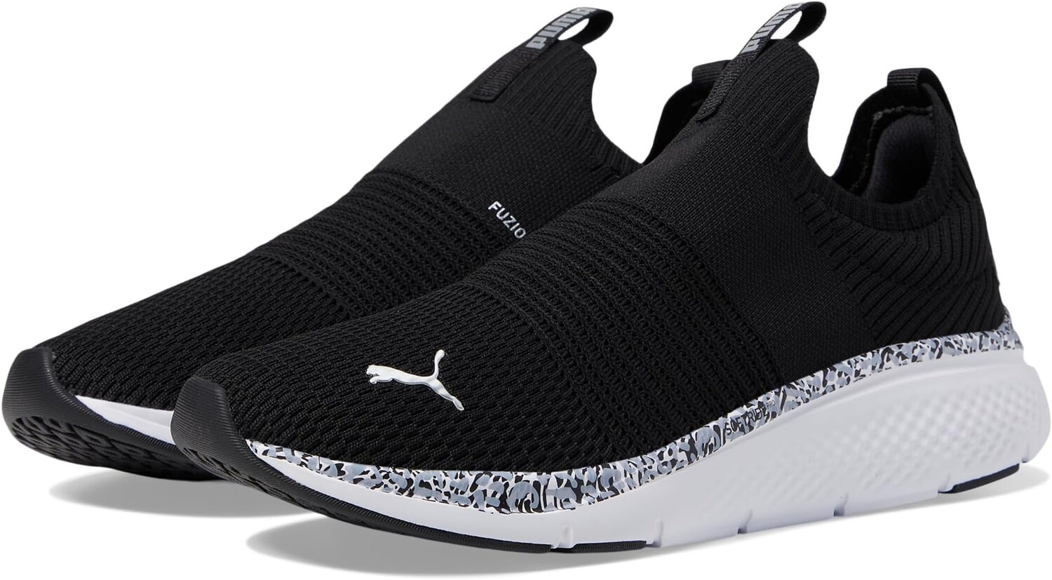 

Кроссовки PUMA Softride Pro Echo Slip-On Feline Fine, цвет Puma Black/Puma White/Puma Silver