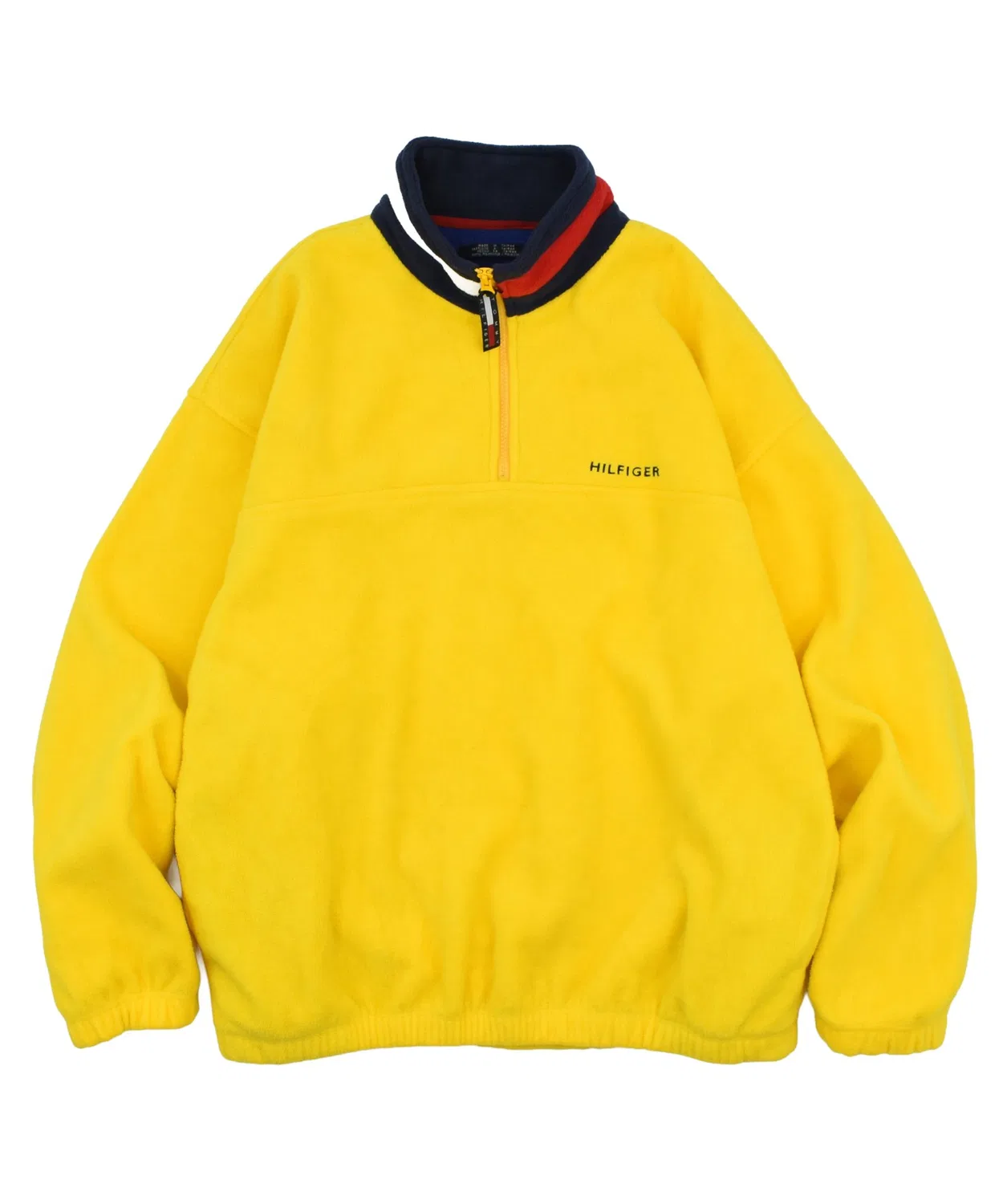 Флисовая кофта Tommy Hilfiger полузамок желтая