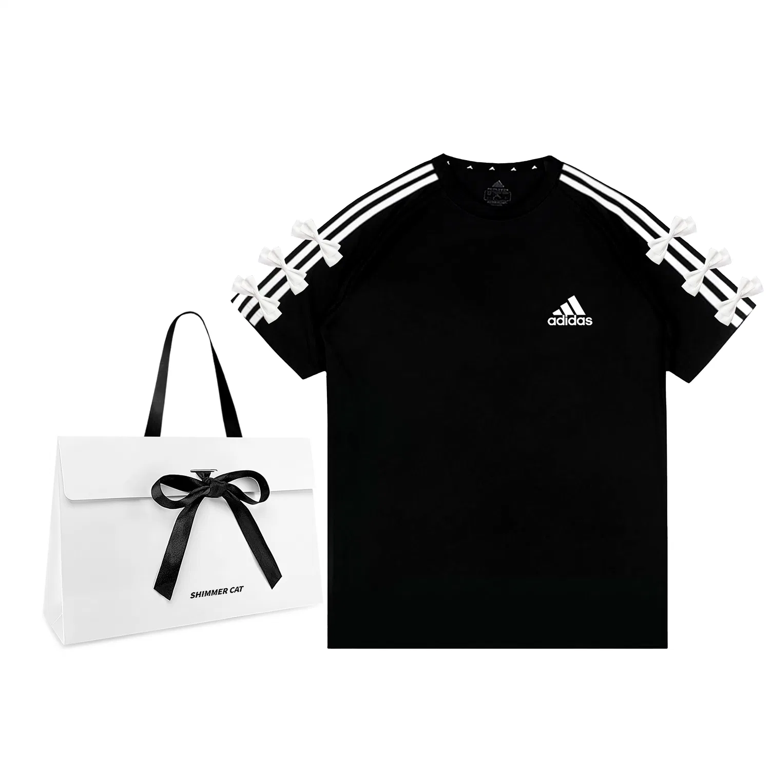 Футболка Adidas с принтом, белый цвет
