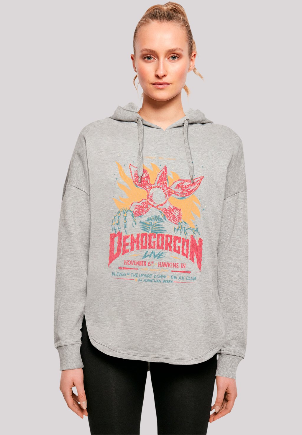 

Толстовка STRANGER THINGS DEMOGORGON POSTER NETFLIX TV SERIES - Hoodie F4NT4STIC, серый