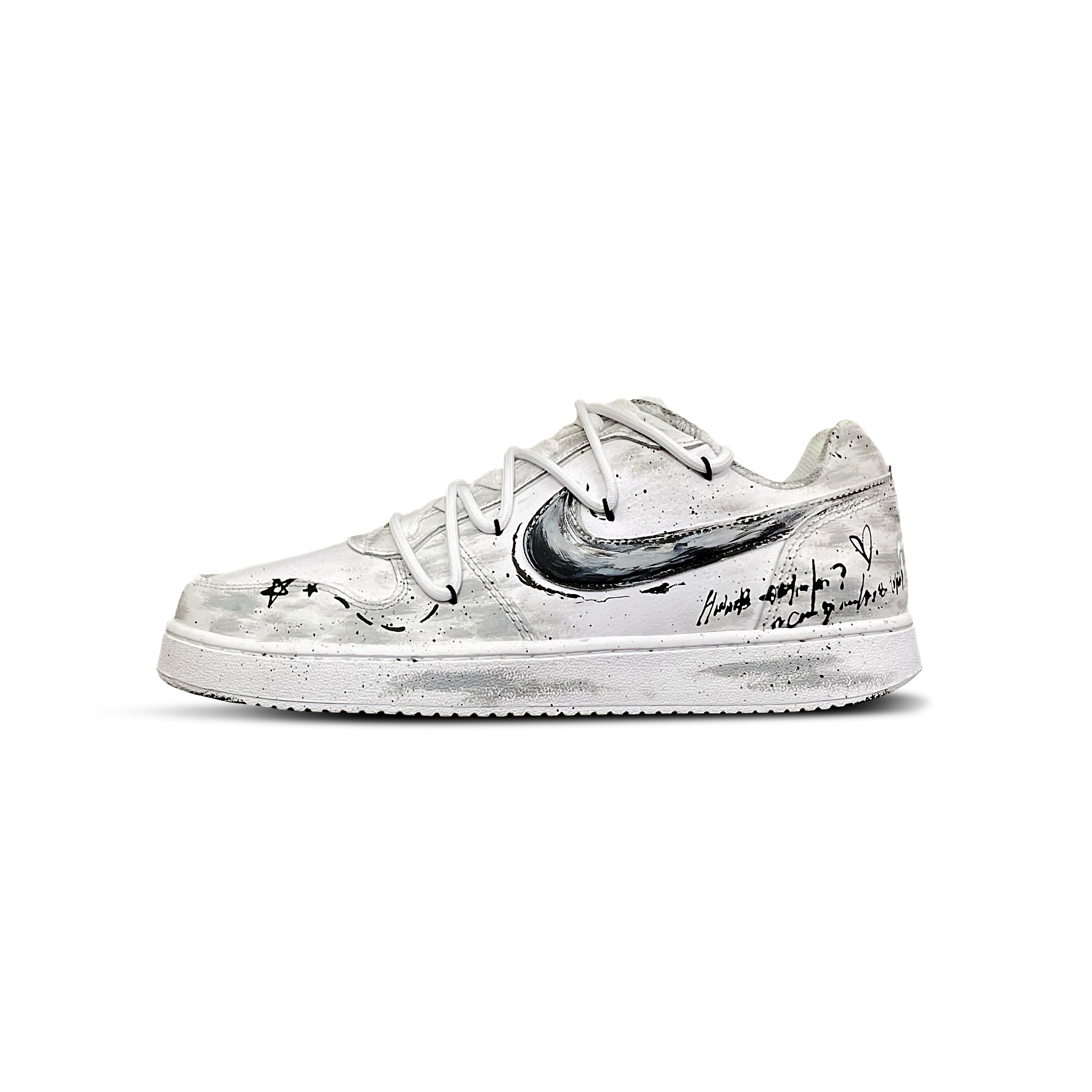 

Nike Кроссовки для скейтбординга EBERNON Tower Rabbit Coexistence с амортизацией, износостойкие, низкие, мужские, серо-белые