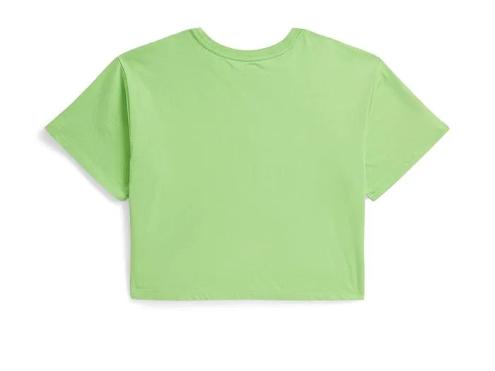Футболка хлопковая Big Pony Logo Cotton Boxy Tee Polo Ralph Lauren Kids, Collection Lime — фото 2