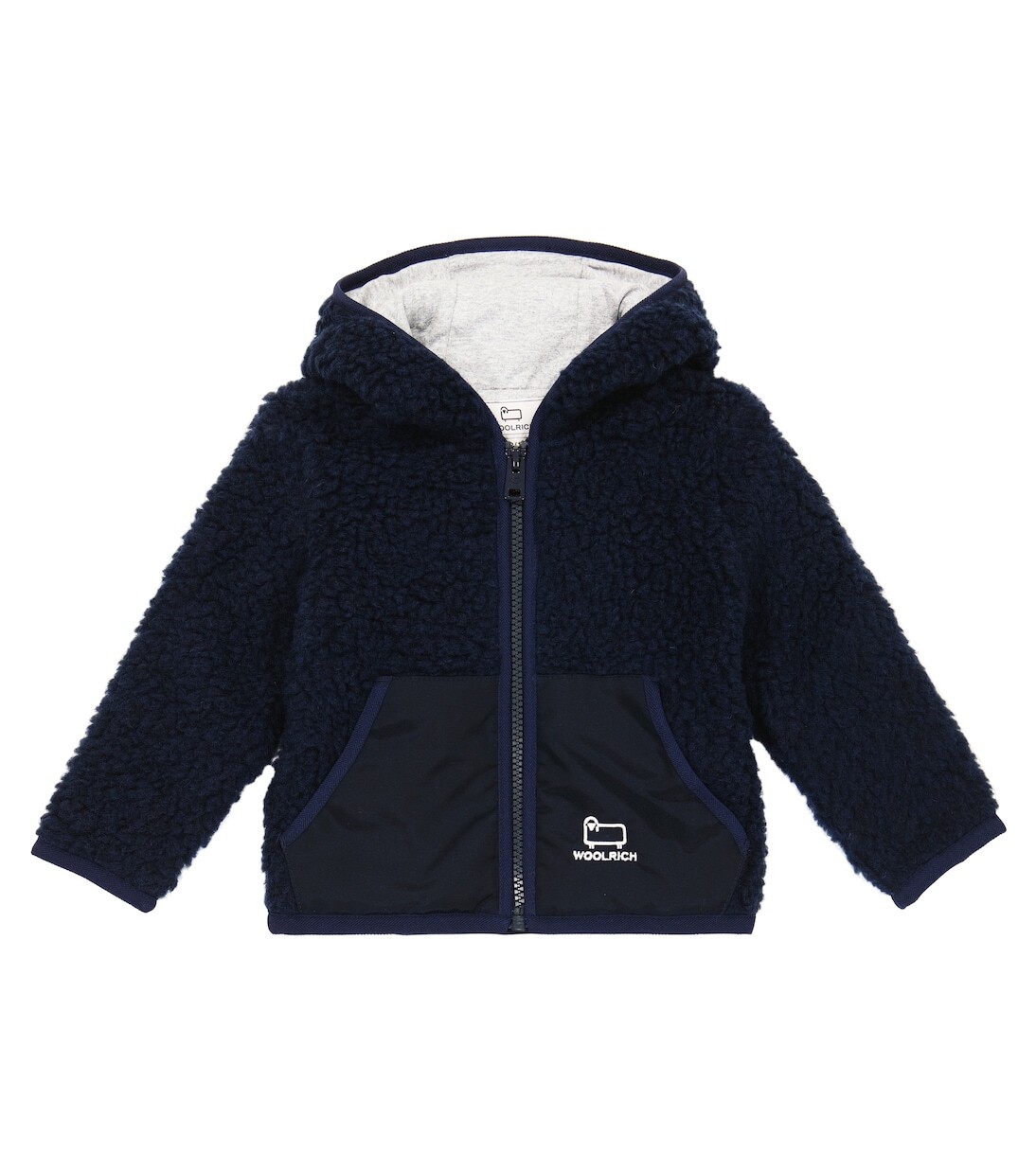 

Детская плюшевая куртка Woolrich Kids, синий