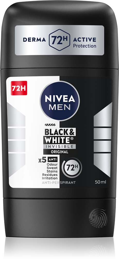 

Мужской черно-белый невидимый оригинальный антиперспирант-карандаш для мужчин Nivea, 50 мл