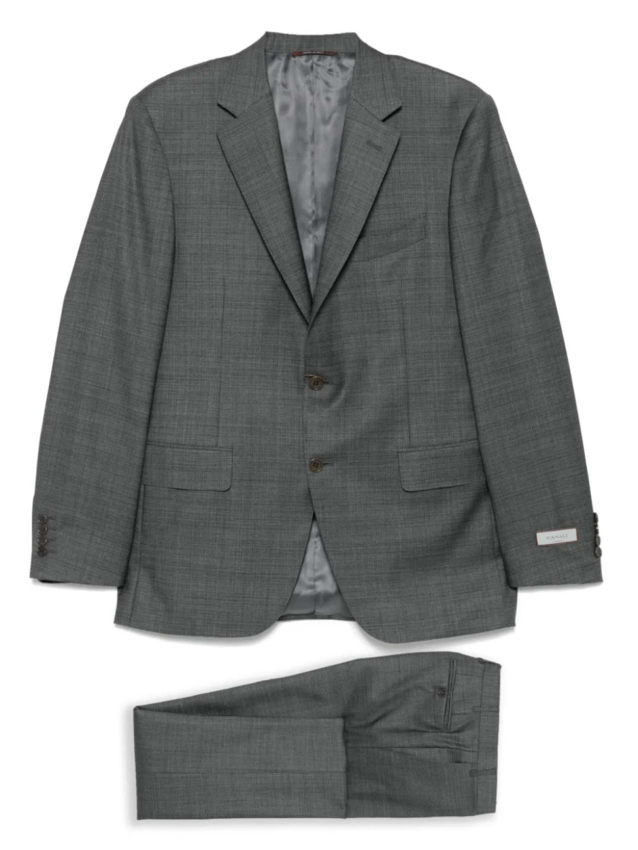 

Canali шерстяной костюм, серый