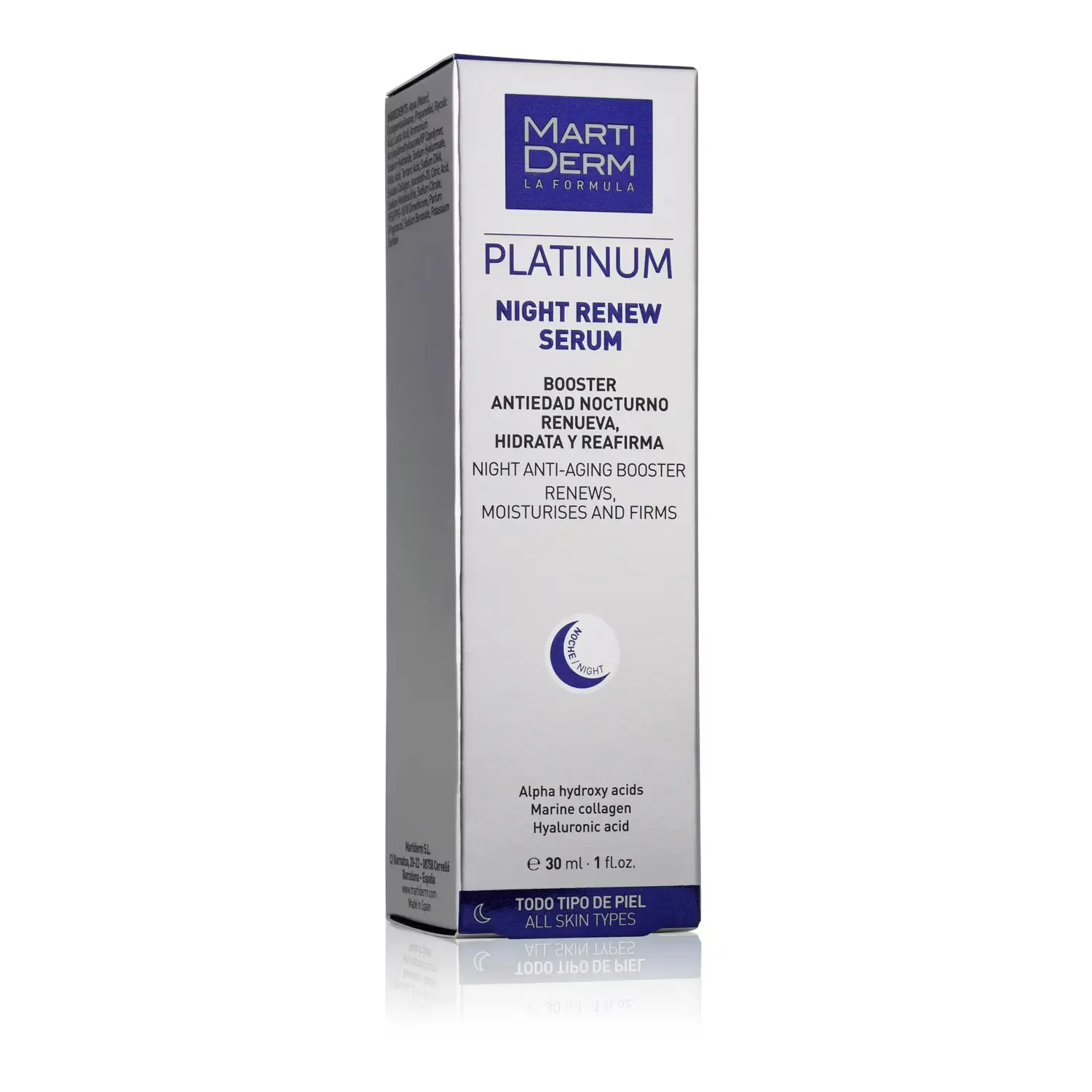 Сыворотка MartiDerm — Ночной антивозрастной Night Renew Platinum, 30 мл — фото 3