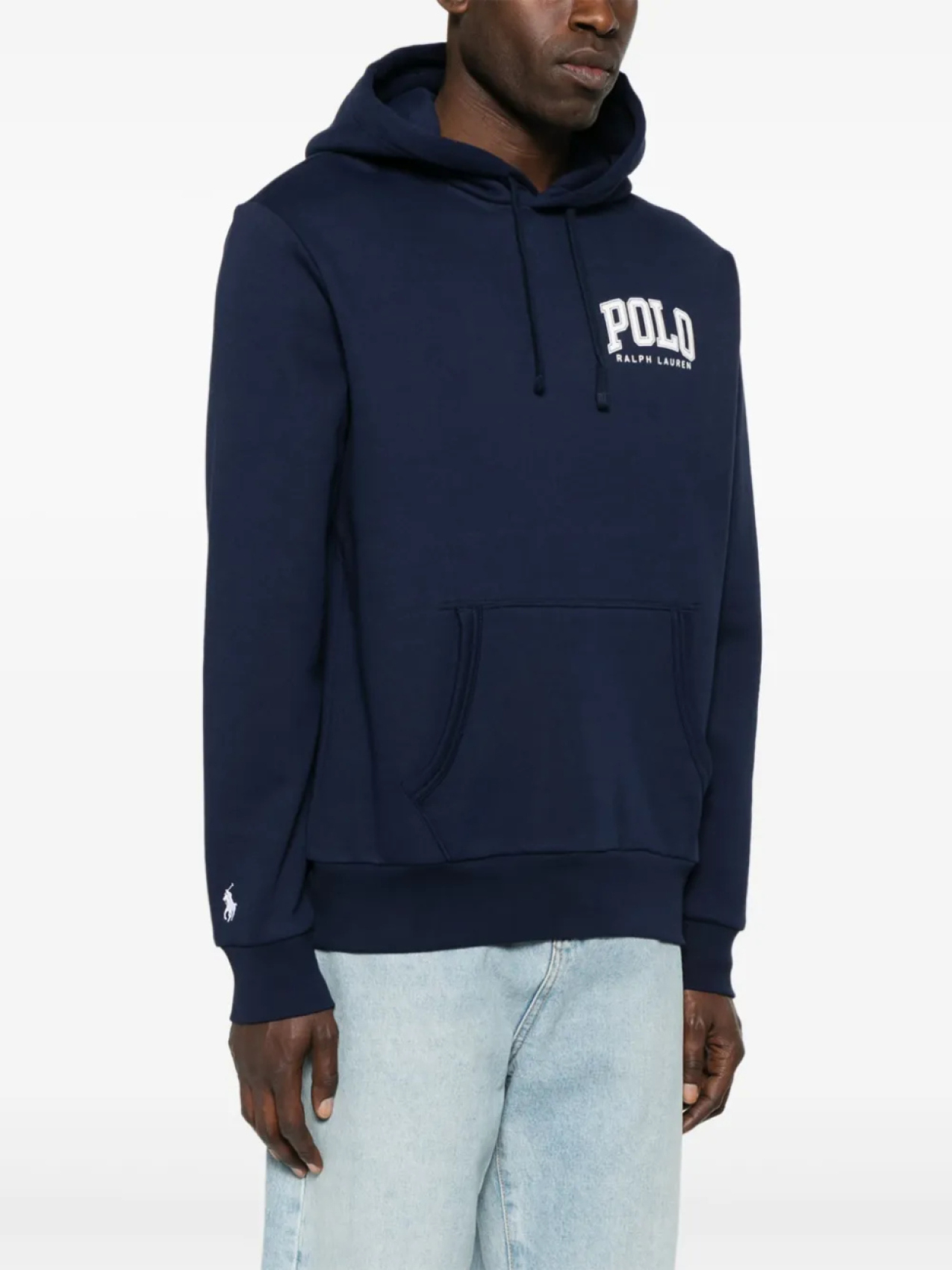 Толстовка с капюшоном из флиса с логотипом Polo Ralph Lauren, синий — фото 3