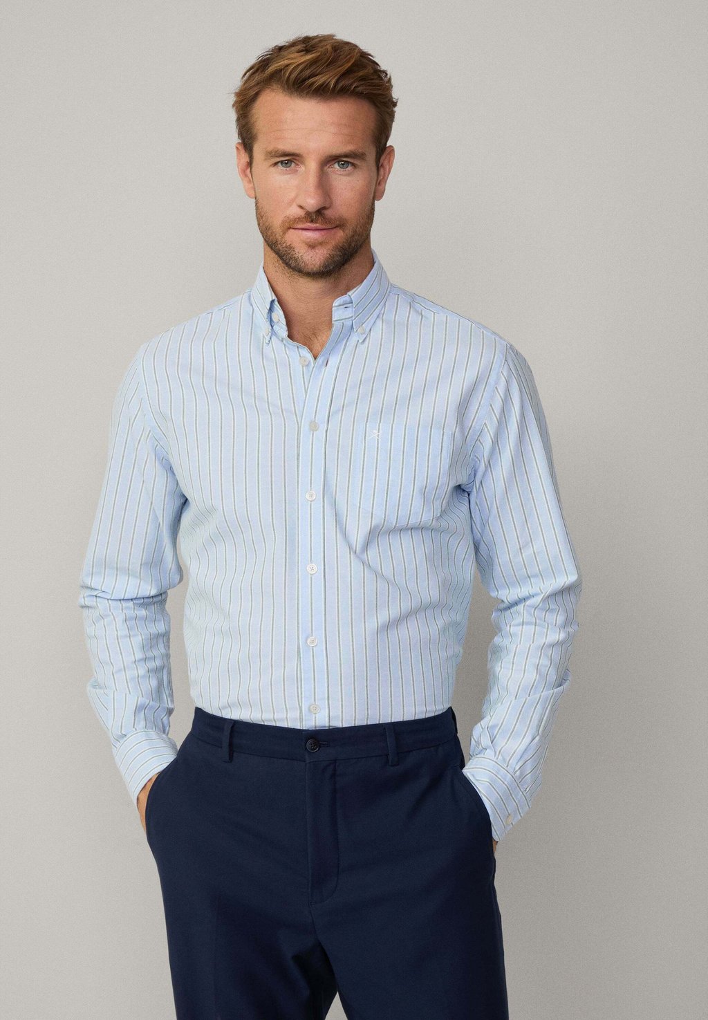 

Рубашка Hackett London, синий