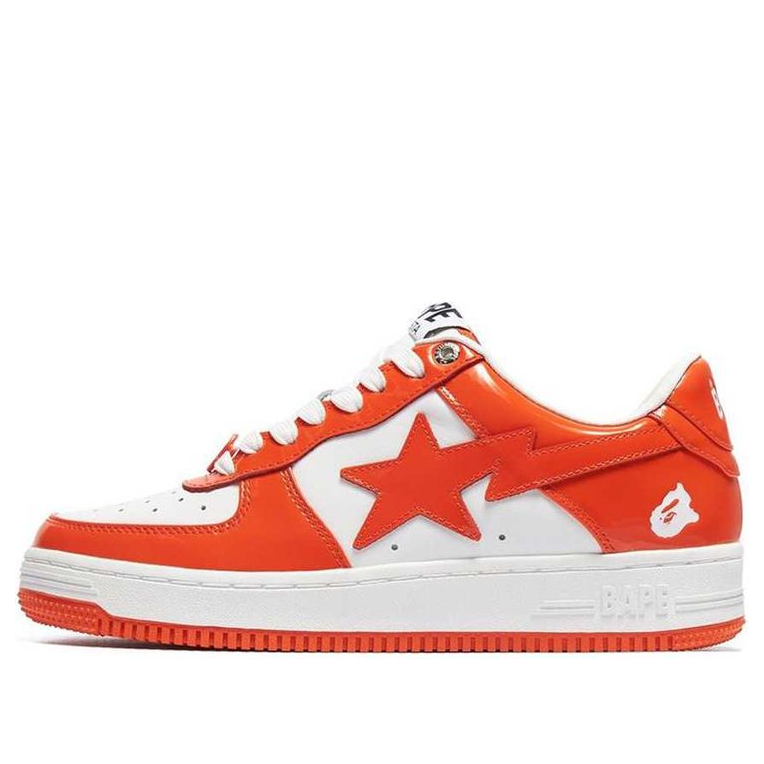 A Bathing Ape Bape Sta Low 'Orange White 2022'