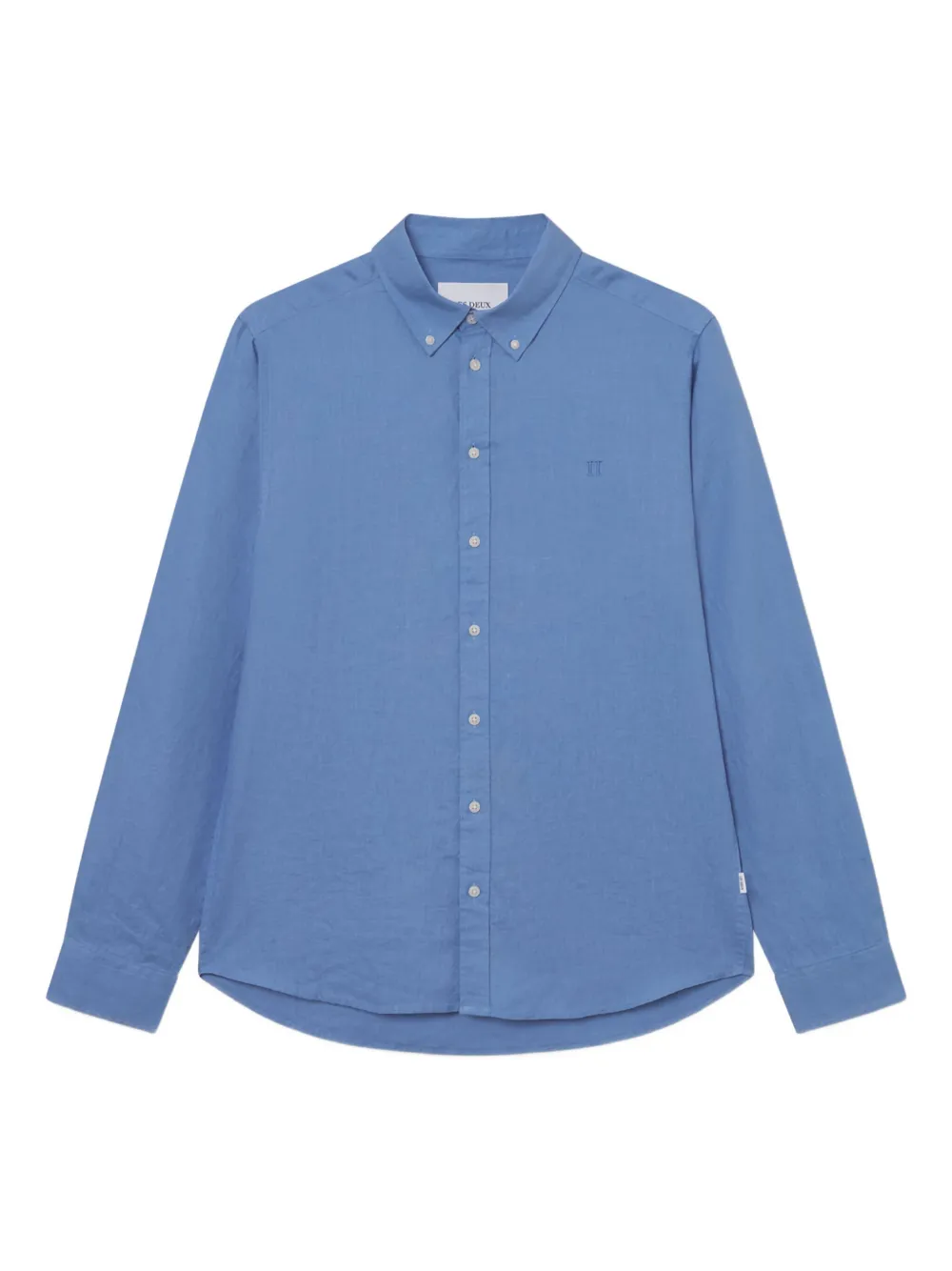 

Рубашка с вышитым логотипом Les Deux, синий
