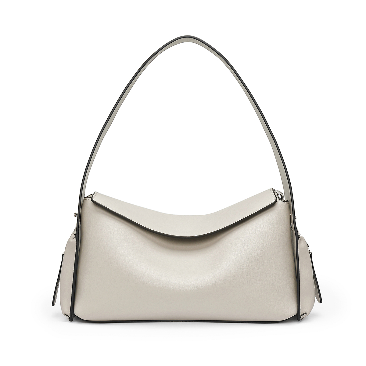 

JAGUAR Синтетическая кожаная женская сумка через плечо черная бежевая серо-зеленая, Ecru