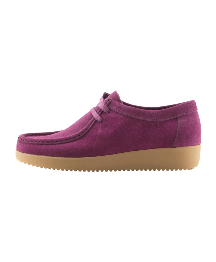 

Темно Ягодные замшевые туфли на шнуровке Nature Footwear, фиолетовый