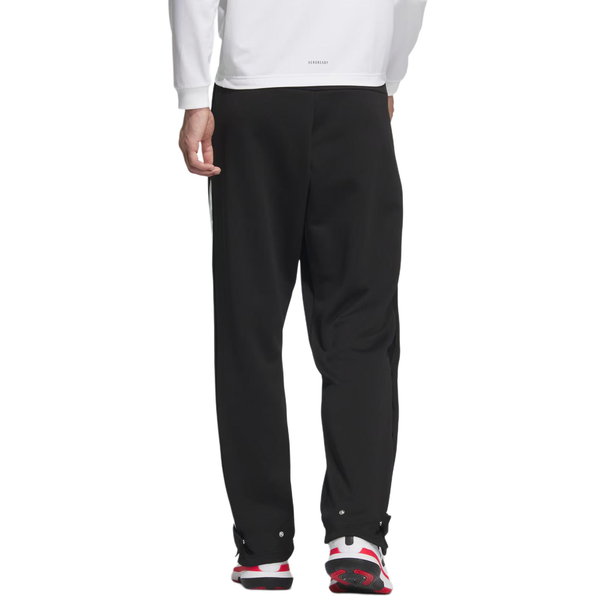 Adidas Баскетбольные FW24 вязаные спортивные штаны мужские Black — фото 4
