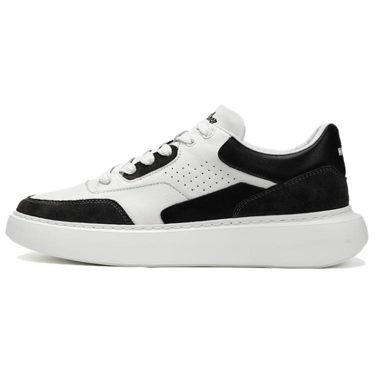 

WALKER SHOP Скользоустойчивые мужские кэжуал кеды низкие бело-черные, цвет White Black