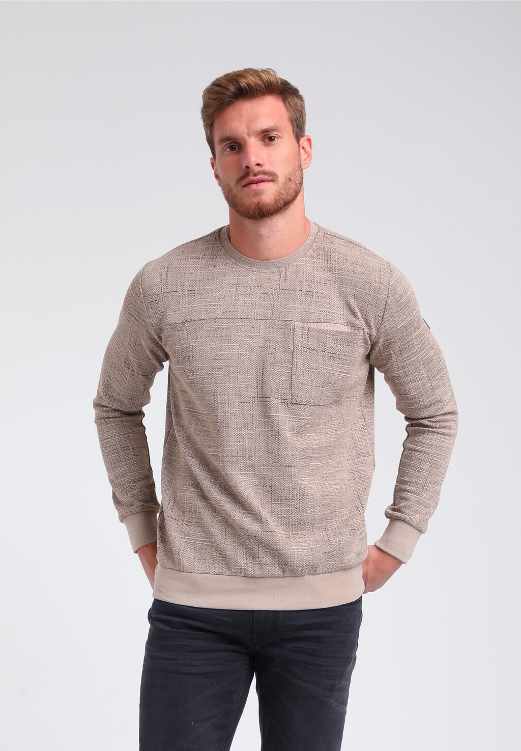 

Толстовка Round Neck Gabbiano, цвет soft taupe