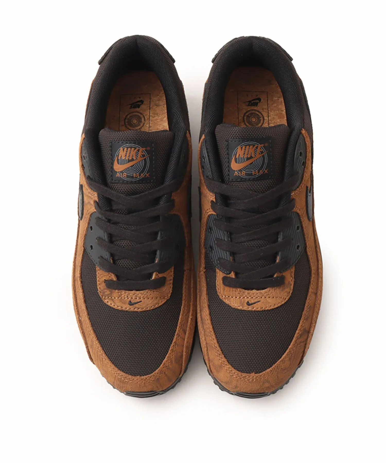 Кроссовки с видимой Air амортизацией Nike AIR MAX 90 PRM бежевые — фото 2