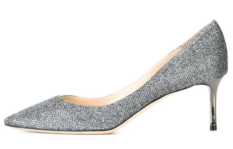 ROMY Slim Heel Высокие каблуки 6 см Женские Серые Jimmy Choo