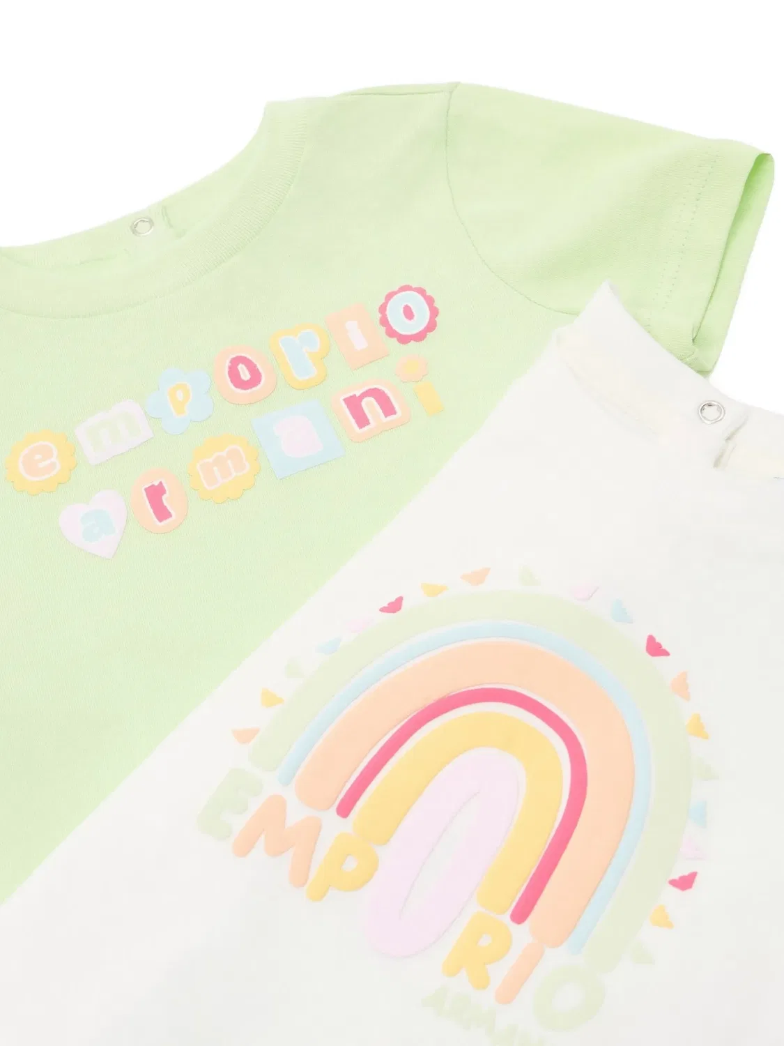 Комплект из двух футболок с графичным принтом Emporio Arмужскi Kids — фото 3