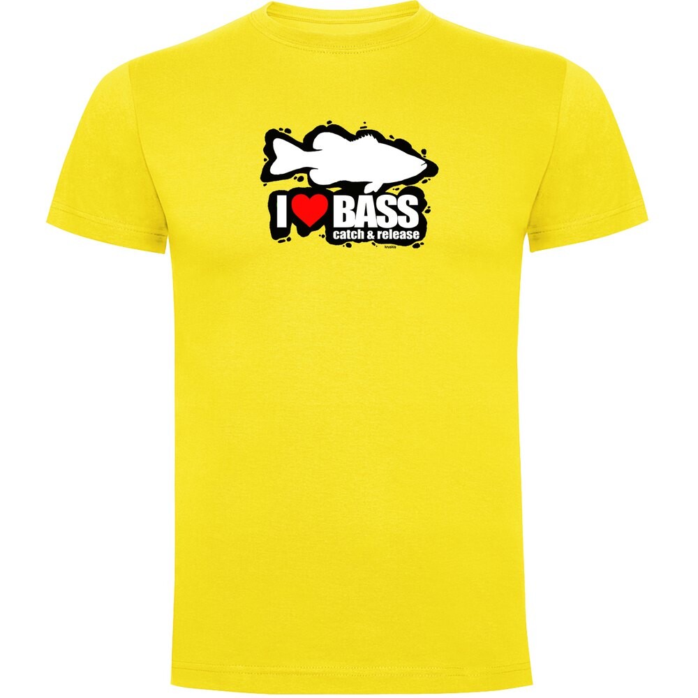 

Футболка Kruskis I Love Bass, желтый