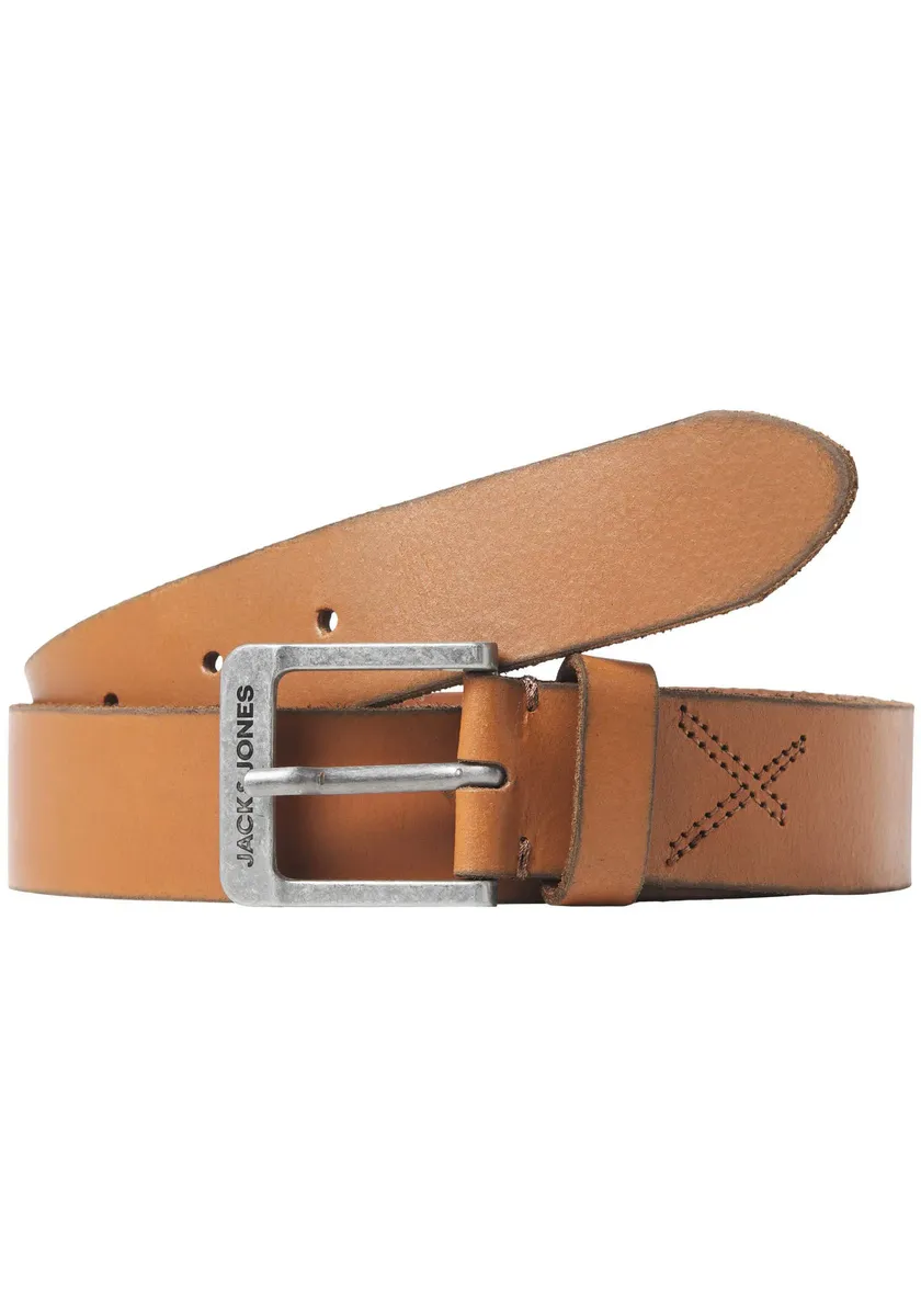 

Кожаный ремень Jack & Jones "JACROCK LEATHER BELT NOOS", цвет Cognac