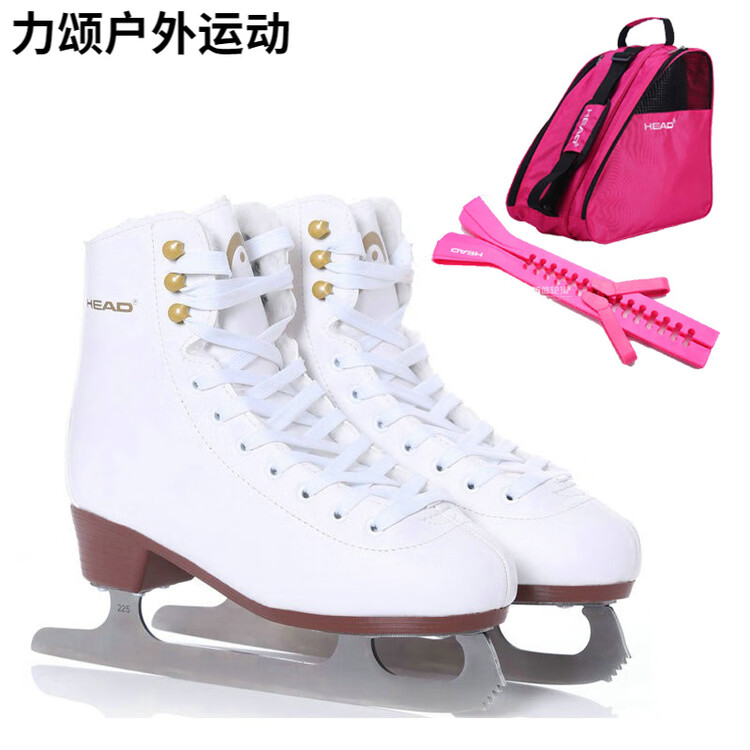 

HEAD Коньки для фигурного катания HanshuF200 утепленные, ворс, с чехлом Pink Case и чехлом для лезвия Pink Blade Cover, размер 34