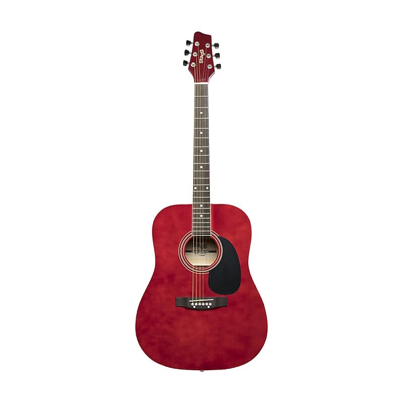 

Акустическая гитара Stagg Dreadnought Acoustic Guitar - Red - SA20D RED