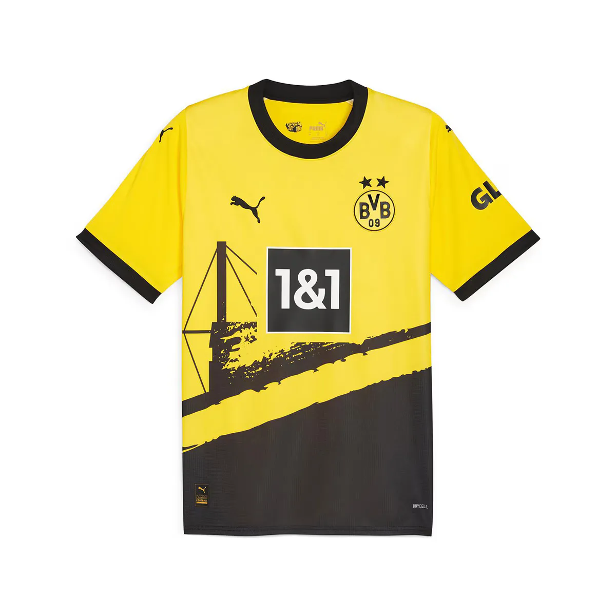 

Мужская 1-я форма Borussia Dortmund BVB 2023-2024 Реплика Puma футболка, жёлтый