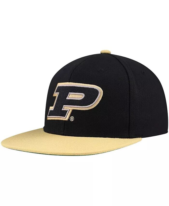 

Мужская черно-золотая кепка Purdue Boilermakers 2-Tone 2.0 Snapback Mitchell & Ness, черный