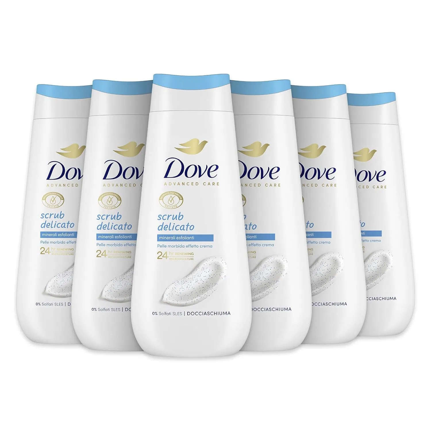 Увлажняющий гель для душа Gentle Exfoliating от Dove, 6 штук Dove