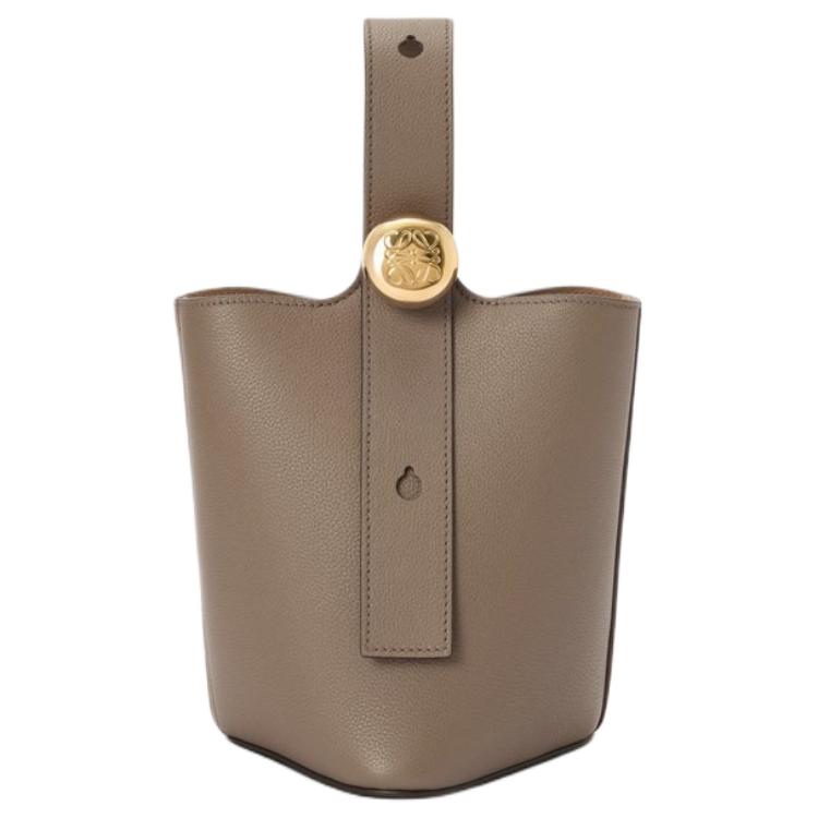 Loewe Сумка-ведро Pebble Bucket из натуральной кожи, сумка через плечо, мини-сумочка, женская, бежевого цвета