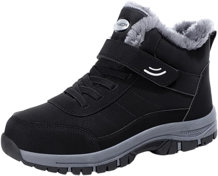 

Зимние мужские большие ботинки, толстые и теплые, с плюшевой подкладкой и противоскользящей подошвой из ТПР. Внутренняя подкладка удобная и мягкая. Подходят для пеших прогулок и активного отдыха на природе Clolinde, черный