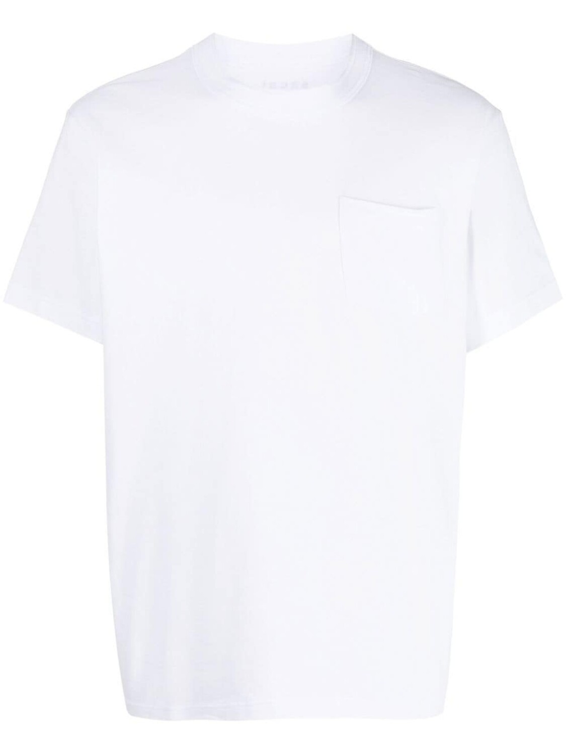 

sacai футболка с молниями, белый