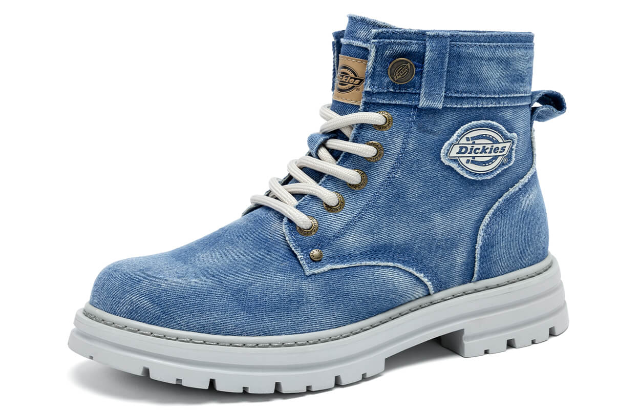 Мужские ботинки Dickies Martin Boot джинсовые с подкладкой из флиса, сине-голубой — фото 3