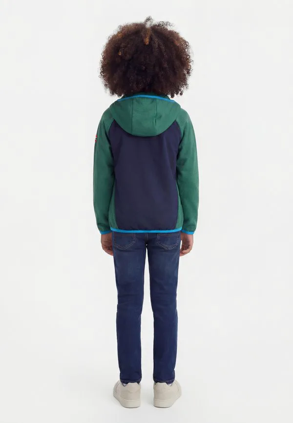 Детская куртка seiland унисекс, легкая куртка Trollkids, Jungle Green/Navy — фото 2