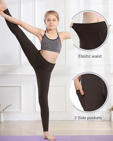 Леггинсы детские athletic Stelle, Black-charcoal-navy-espresso — фото 4
