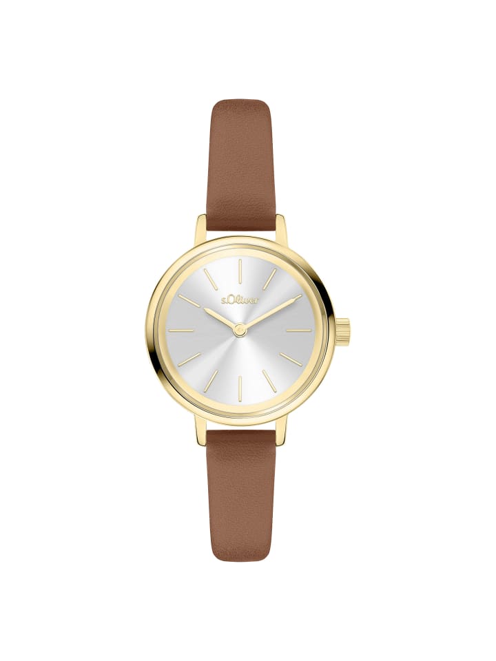 

s.Oliver Вневременные и элегантные наручные часы коричневого цвета