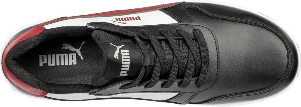 PUMA Мужские кроссовки Frontcourt Low Eh Sr Ct, черный/белый/красный — фото 4