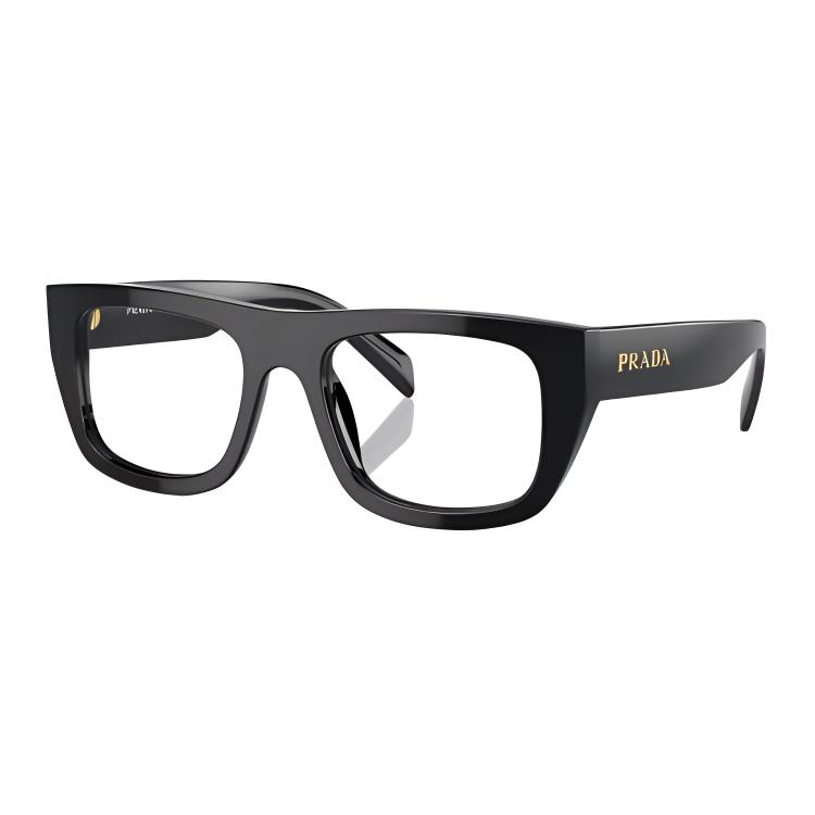 

PRADA Матовые прямоугольные очки, Black